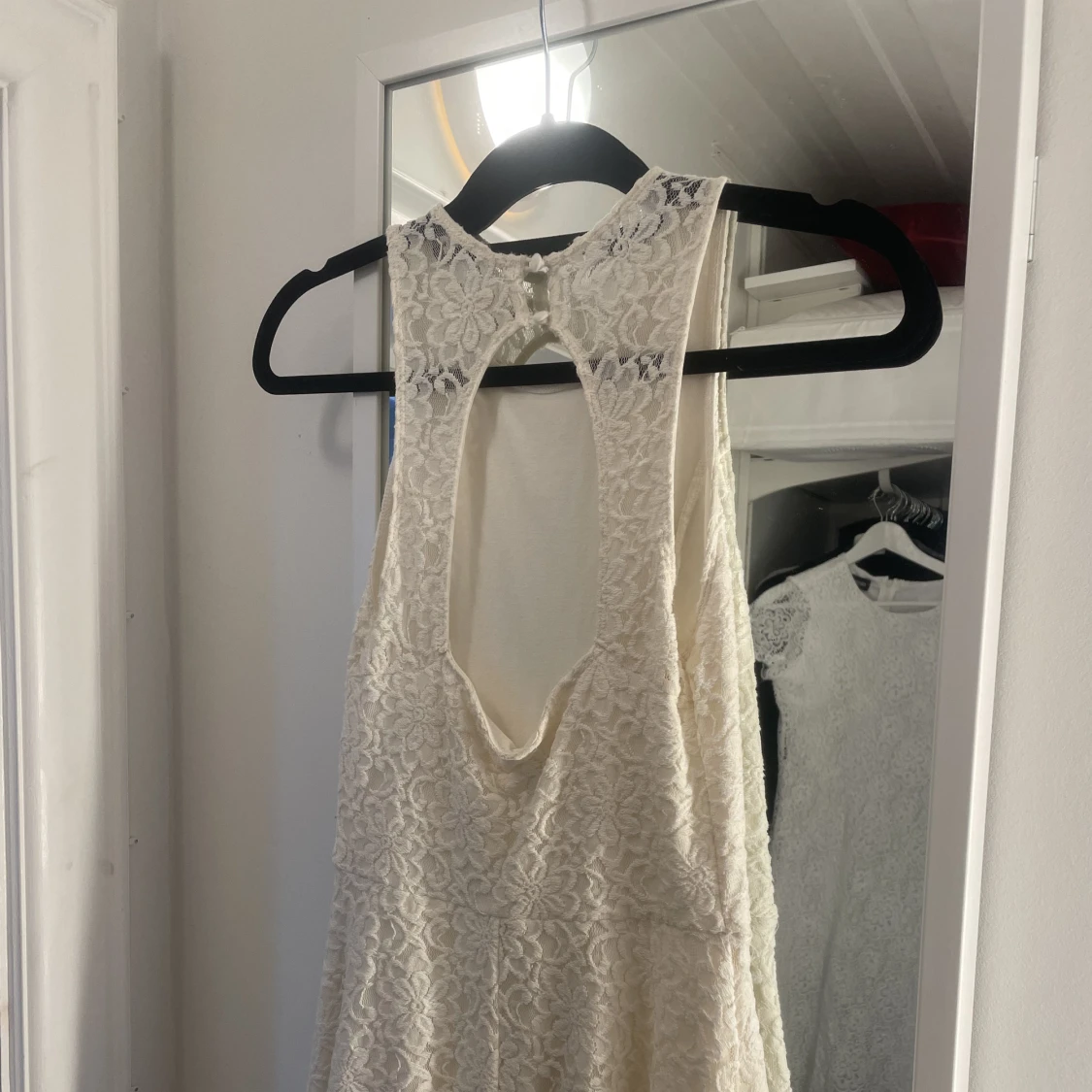 Vit/beige  klänning - 91