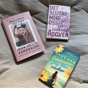 Böcker - Säljer helt nya böcker då läsa inte är min grej😅 Alla är på svenska o köpa från Akademibokhandeln, det slutar med oss/sommaren jag blev vacker nypris 99kr och Esmeralda (TIPS!!) nypris 249kr, ALLA för 200kr annars pocketböcker 60kr/st esmeralda 120kr/st