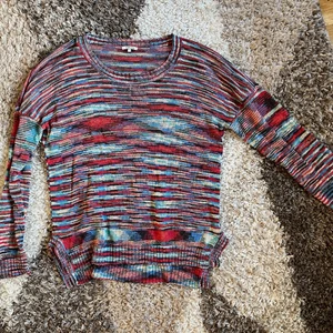 Tunn stickad tröja  - supermysig tröja med lite glittertråd