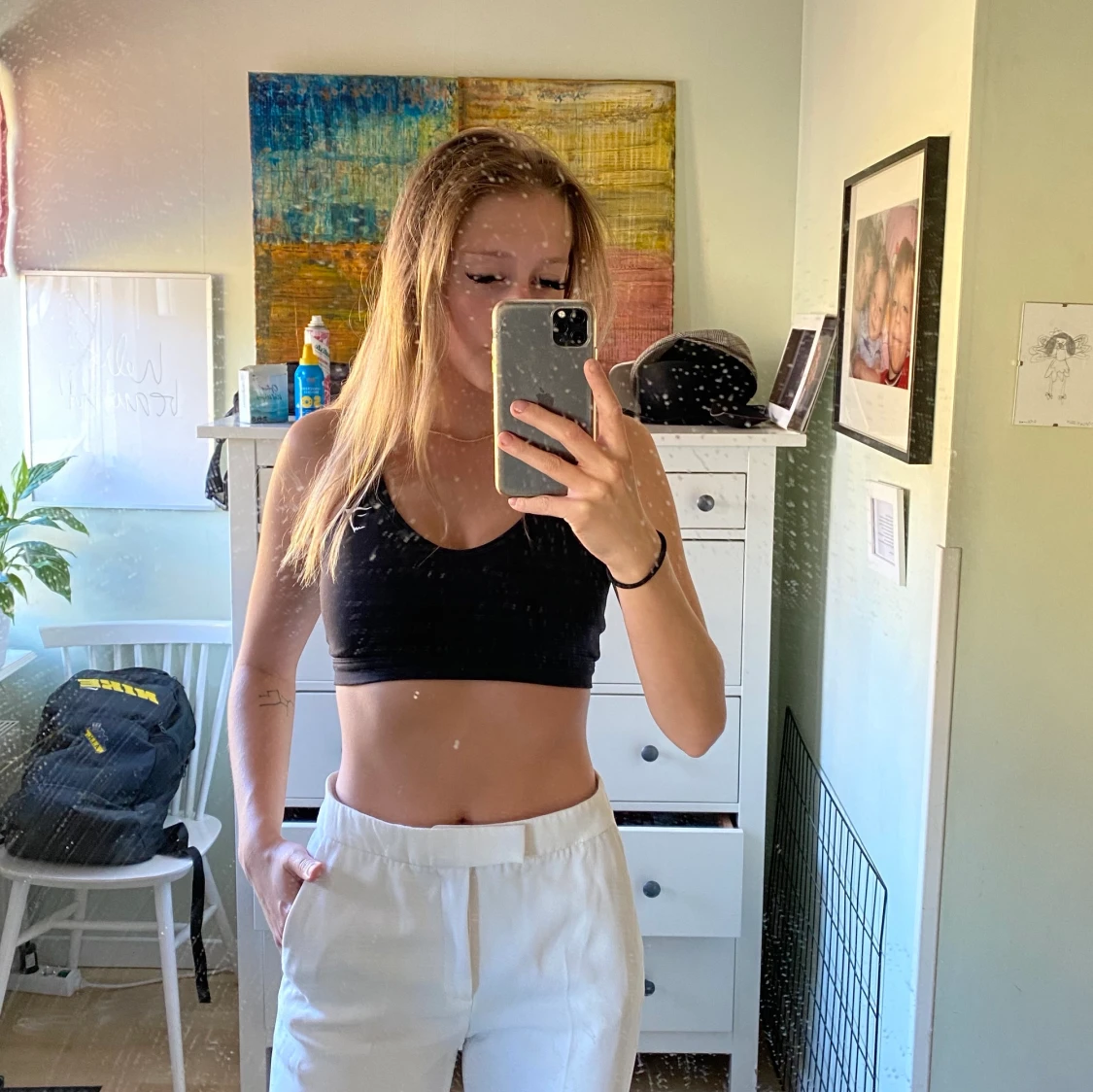 Vita kostymbyxor  - 91