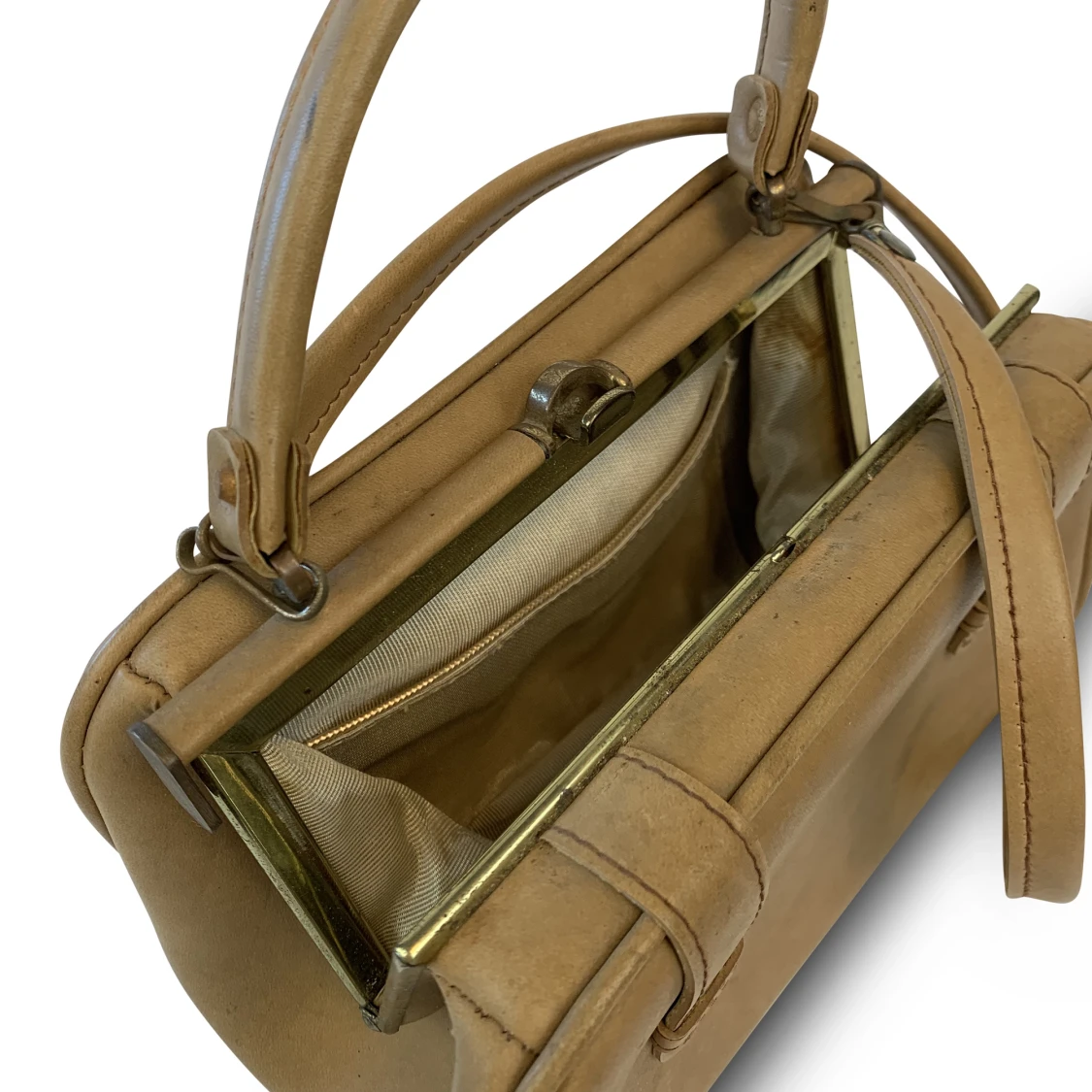 50's Smooth Leather Handbag - 91