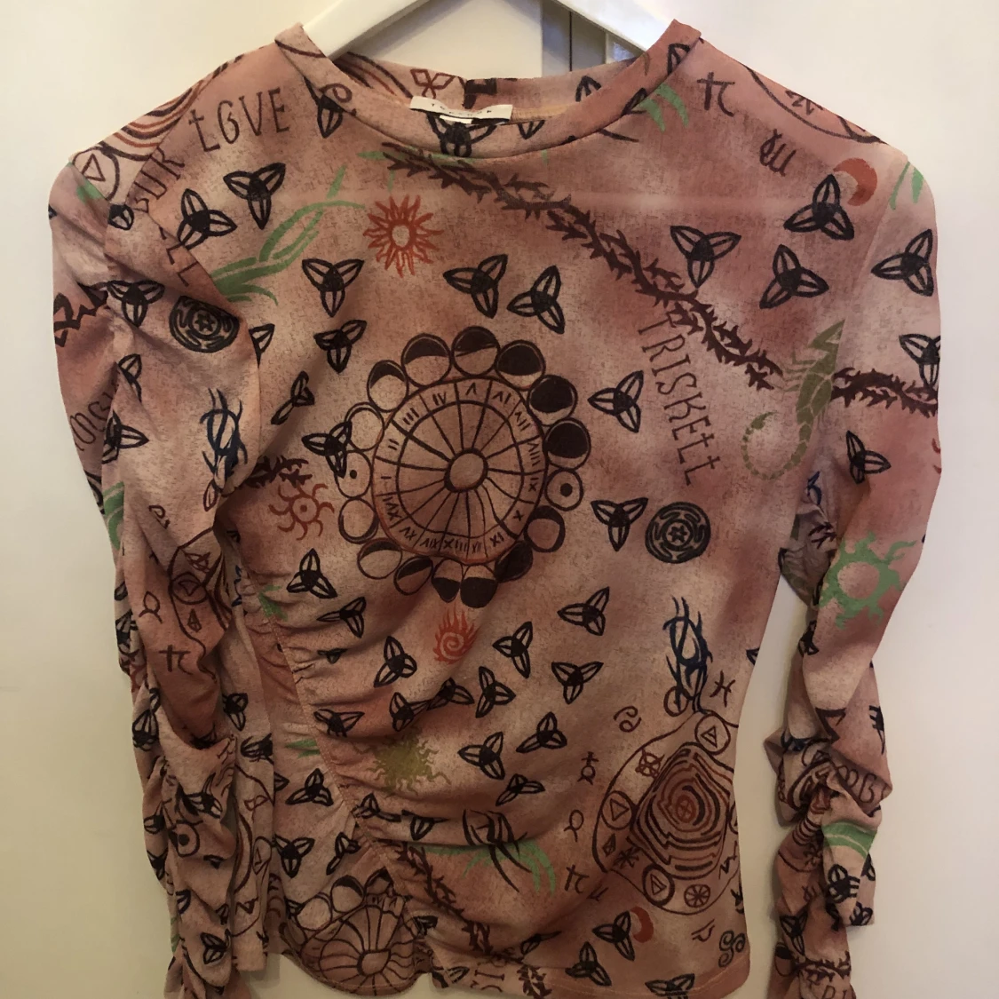 Topshop mönstrad topp