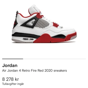 Nike Jordan 4 red - Fint skicka, använda Köpta för drygt 5000 