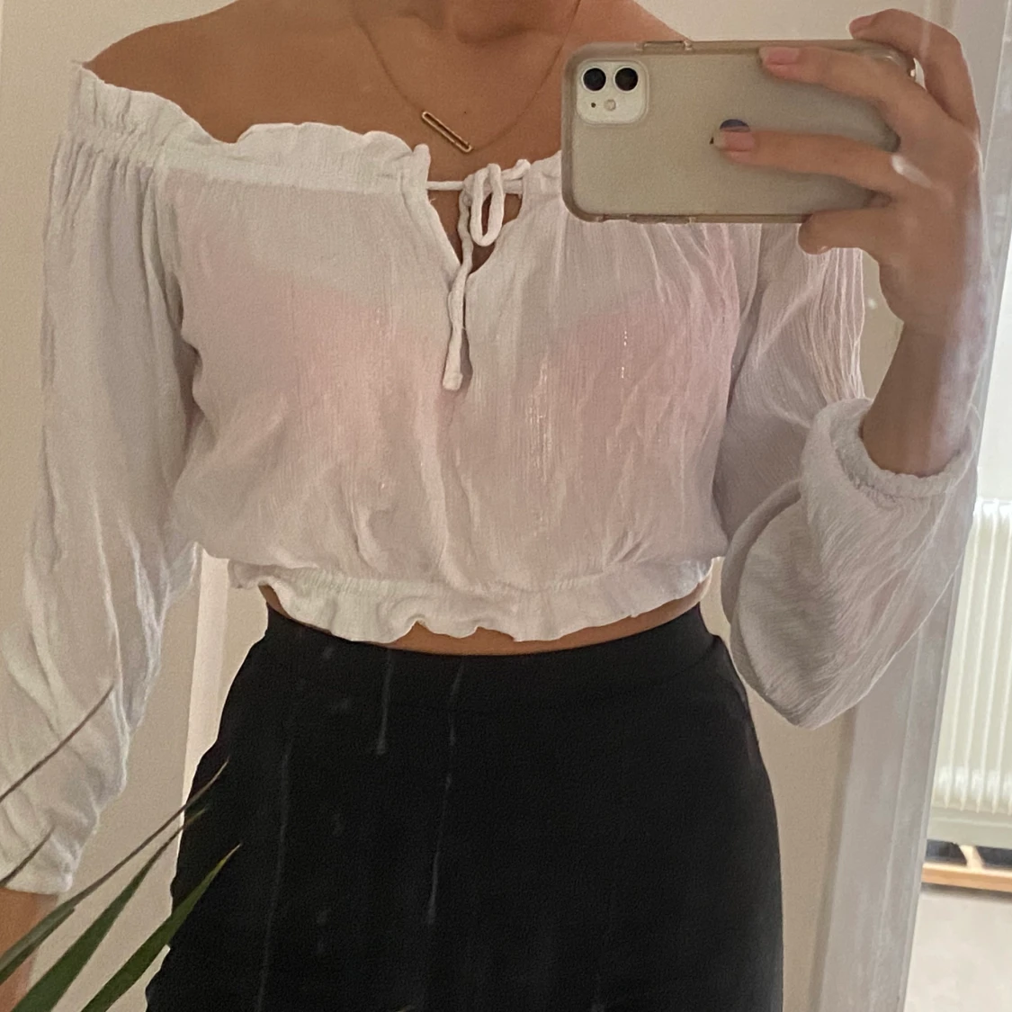 vitglittrig topp - 91