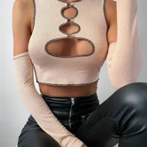 Crop top I M och L - Rosa crop top I bra skick I storlek M och L