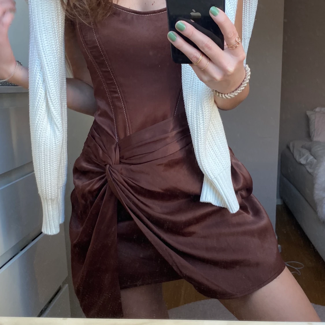 Brun klänning  - 91