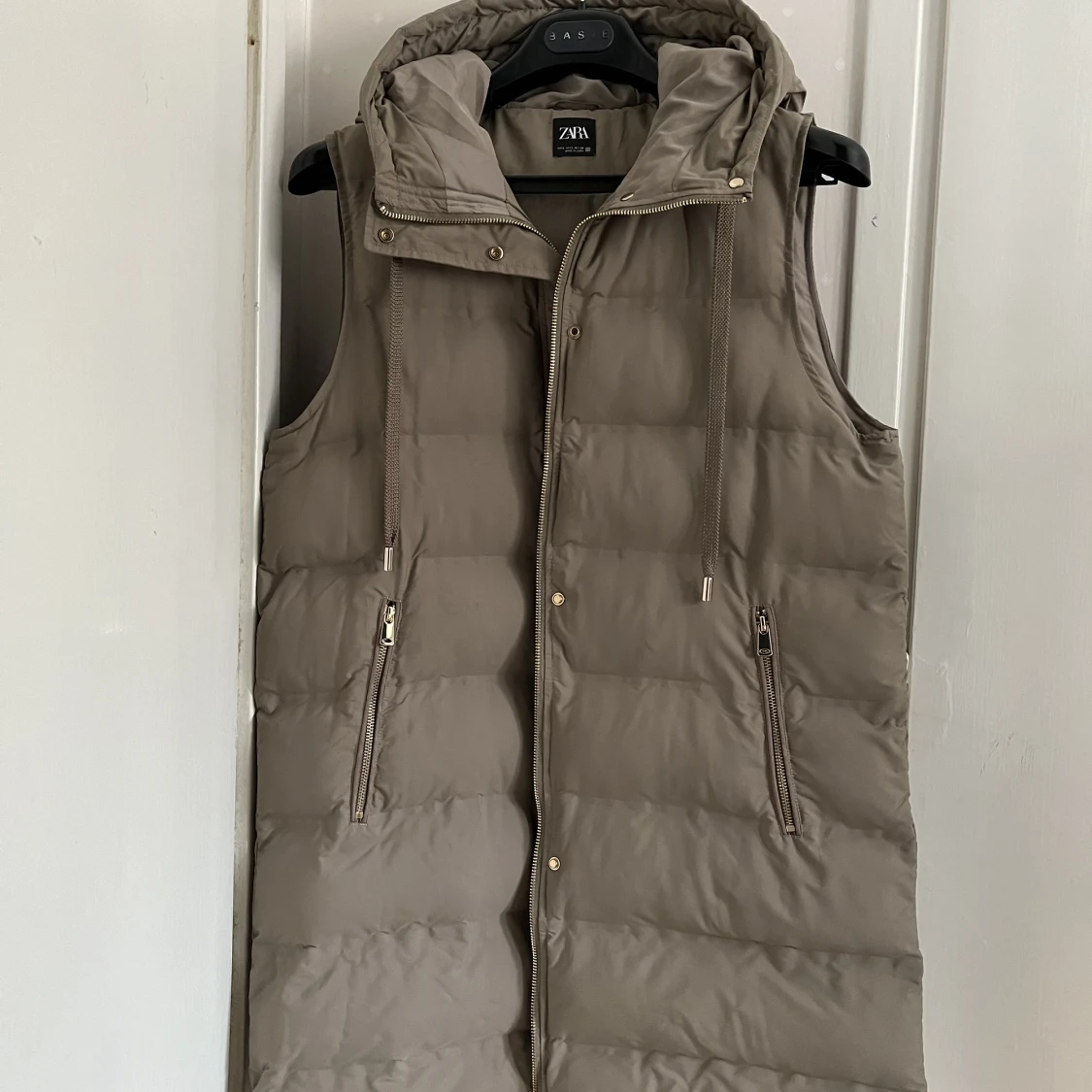 lång väst med luva