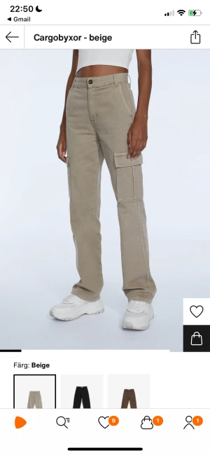 Cargobyxoe - Säljer dessa jättefina och trendiga cargobyxer som tyvärr blivit för stora. Storlek 42, små i storleken och passar ner till 38 om man vill ha oversized😊