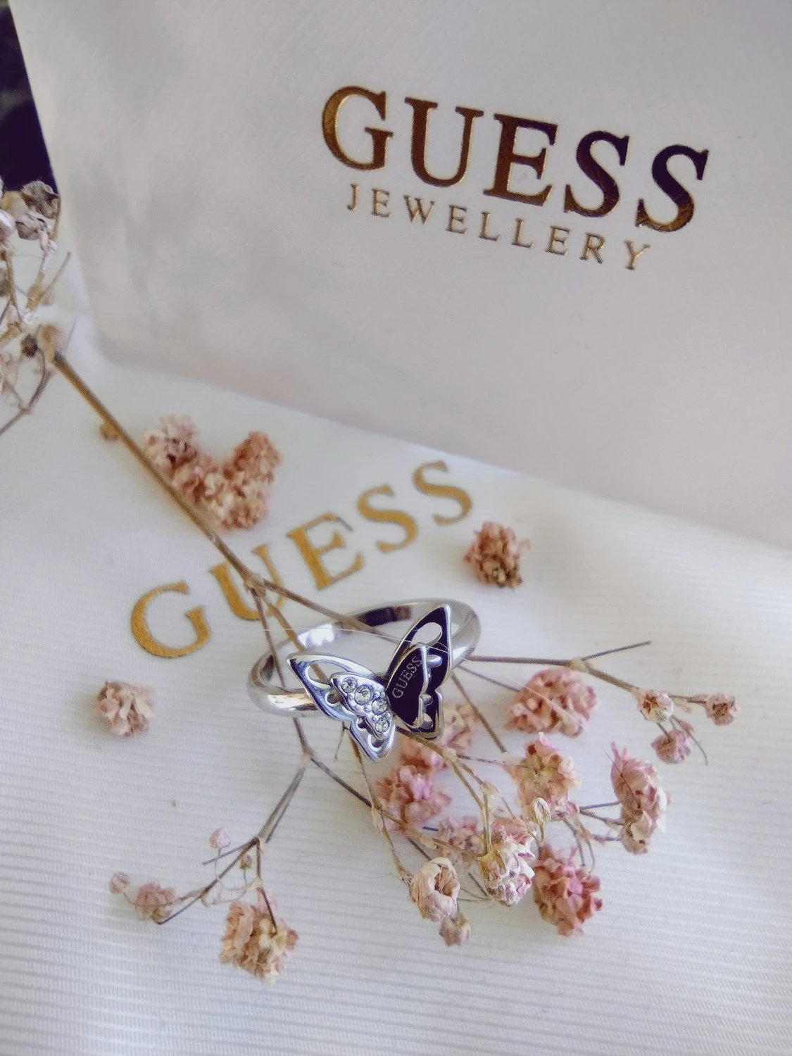 Guess Fly Away, Swarovski kristal, ring st.56 - 90