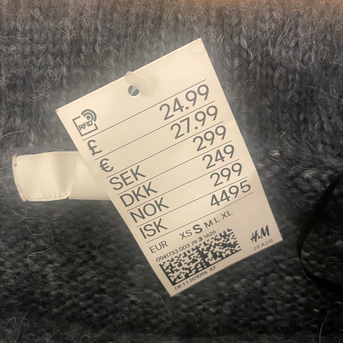 Stickad off shoulder tröja st S - 91