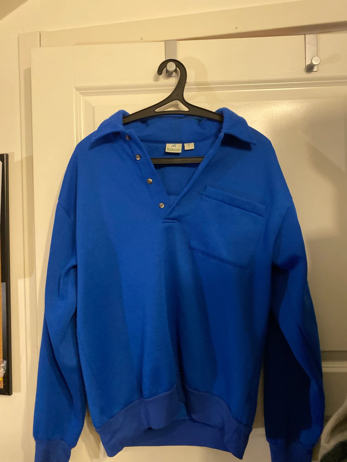 Boxy blå tröja - 90