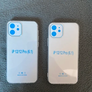 Genomskinligt skal  - Två helt oanvända genomskinliga skal till iPhone 12/12 PRO 