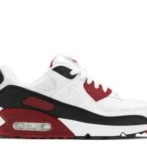 Nike Air Max 90 - Sköna Nike Air Max 90 Maroon (vinröd) Lite smutsiga men kan tvättas så blir de som nya. Tar emot byten!