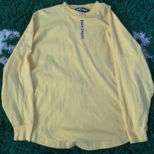 Palm Angels Longsleeve  - Gul Palm Angels "blue logo" Longsleeve 9/10 XS Oversized fit passar S-M