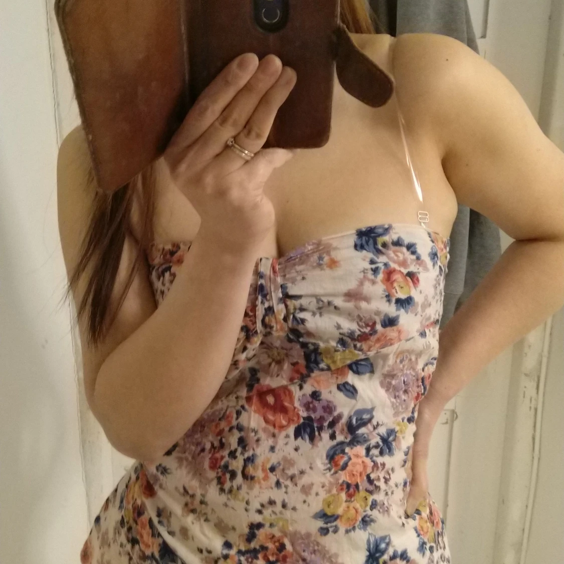 Blommig top 34 ( passar 36) - 91