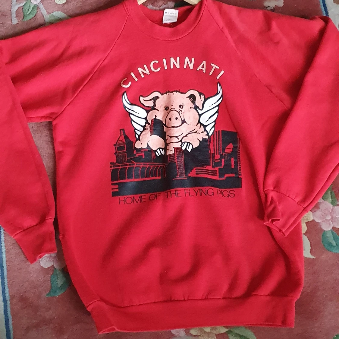 Unisex tröja home of flying pigs - 90