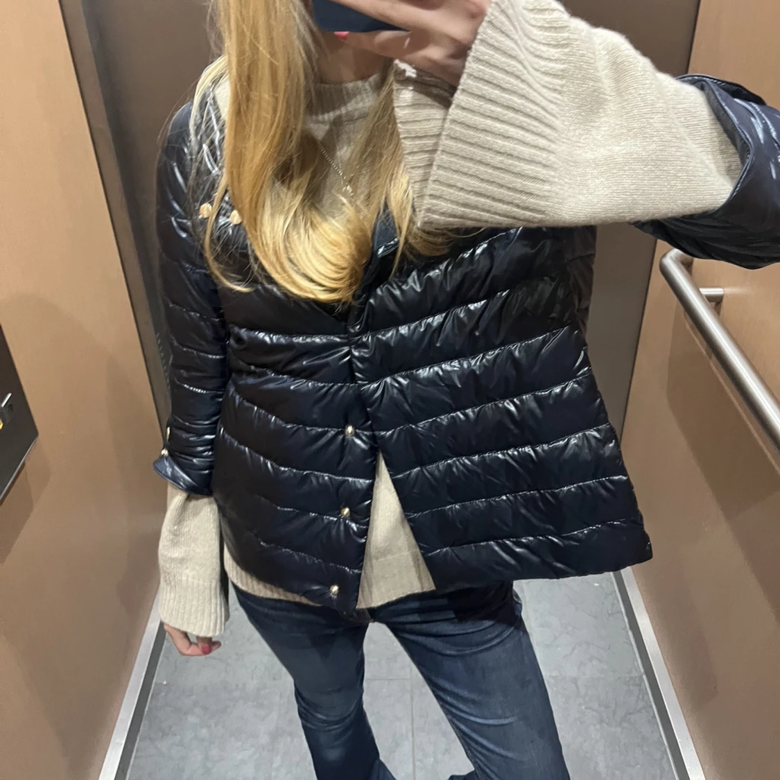 Mörkblå Herno jacka - 90