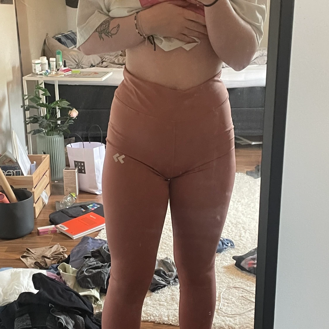 Rosa träningstights 