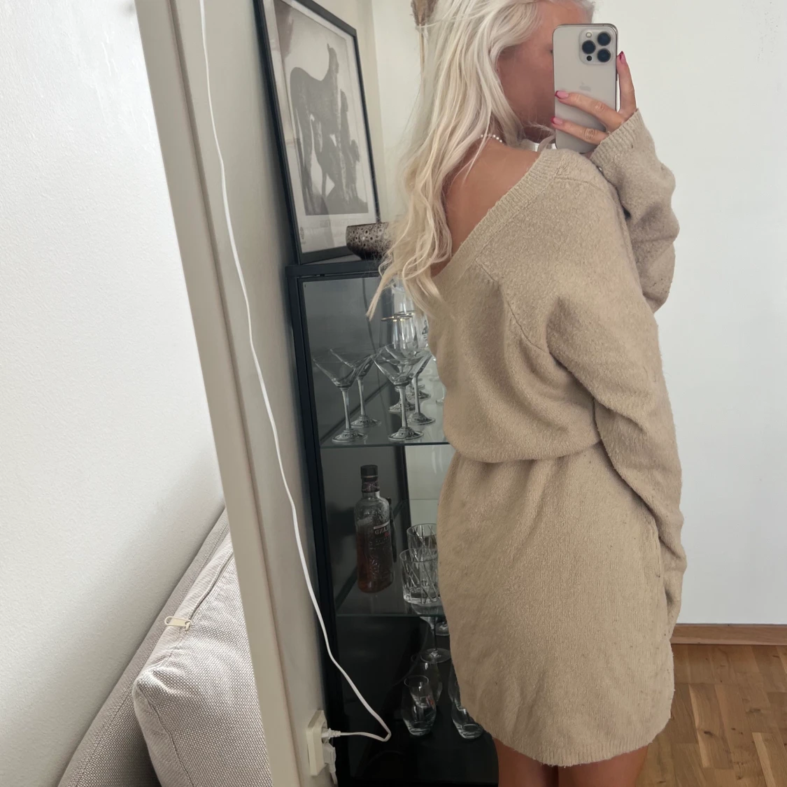 Stickad klänning - 91