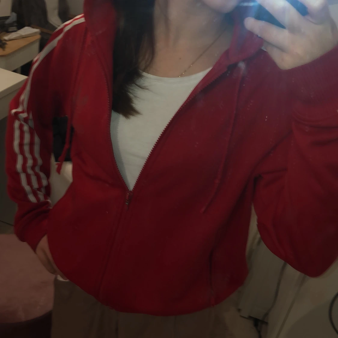 Adidas red hoddie - 91