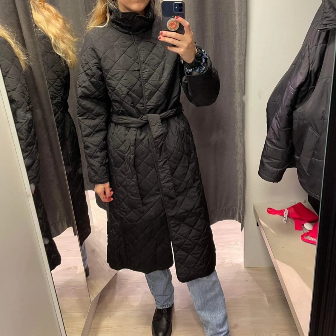 Svart padded Kappa jacka medium