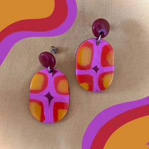 Örhängen - Färgglada handgjorda örhängen
