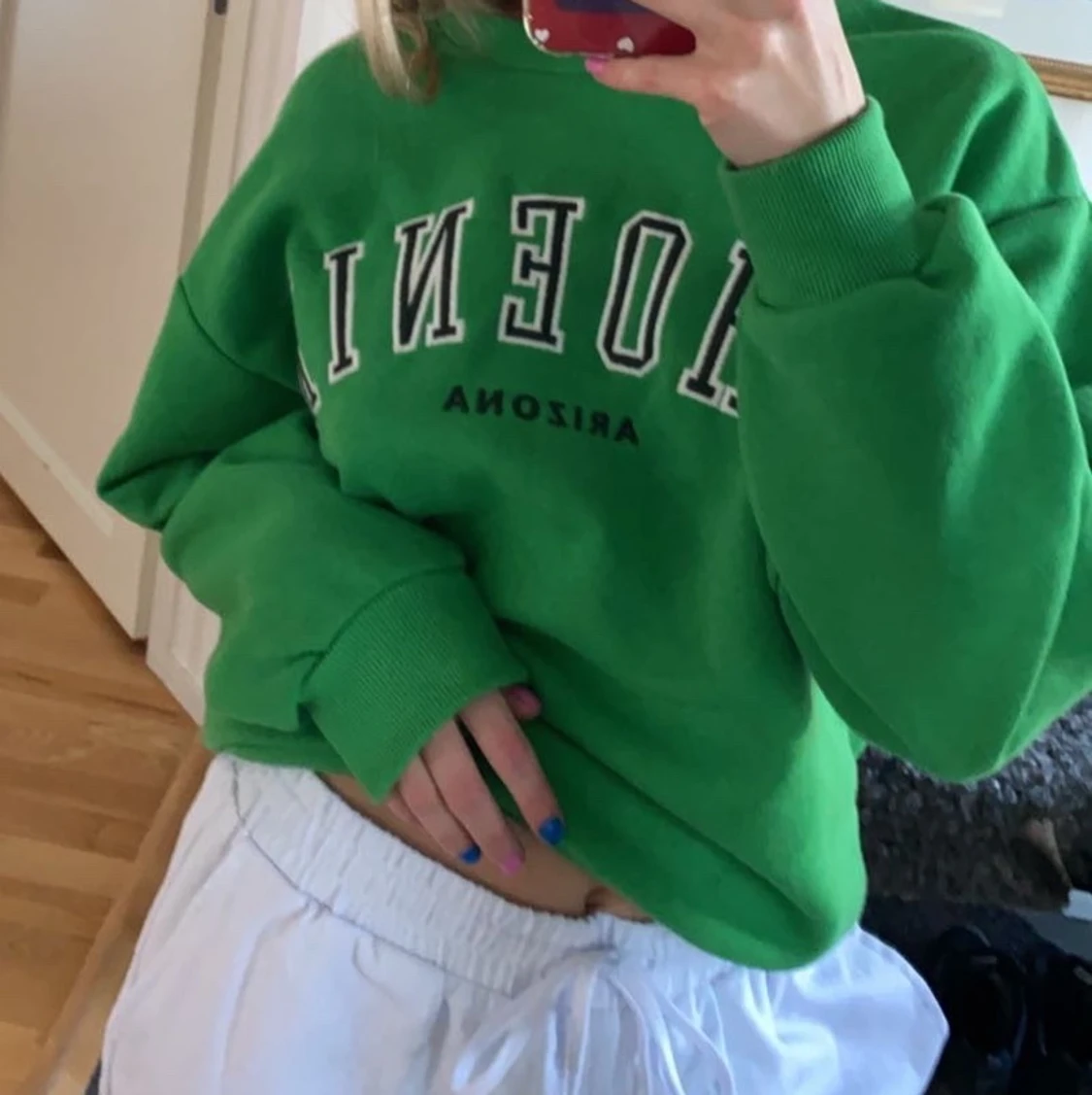 Sweatshirt med tryck - 90