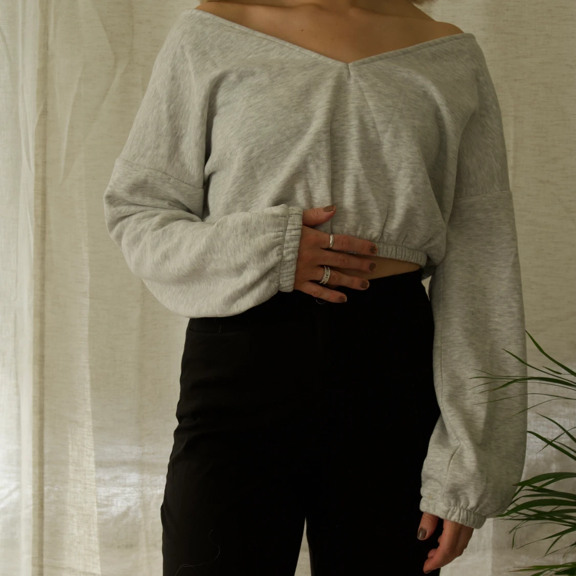 Oversize grey sweater