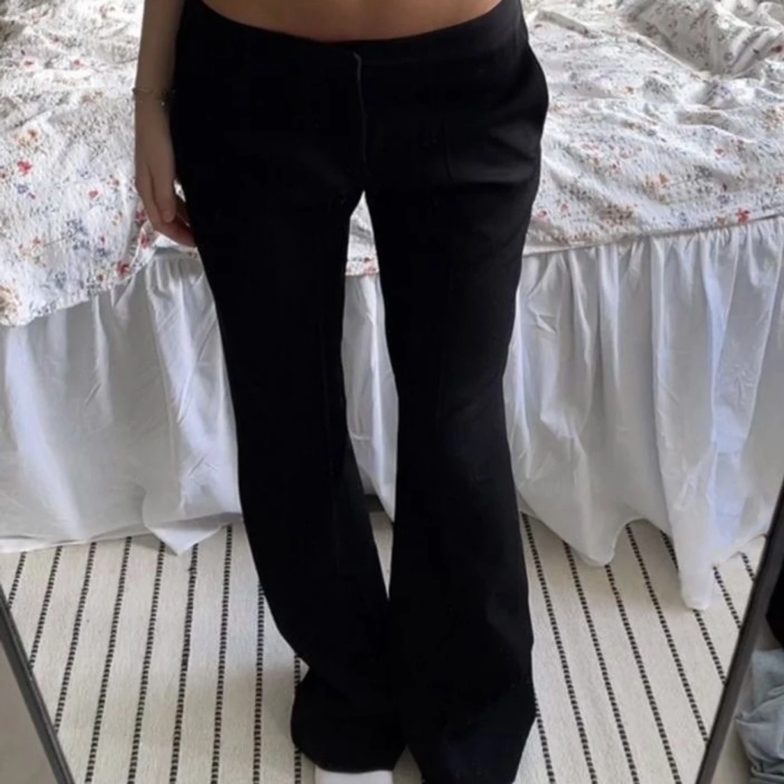 Lågmidjade kostymbyxor 