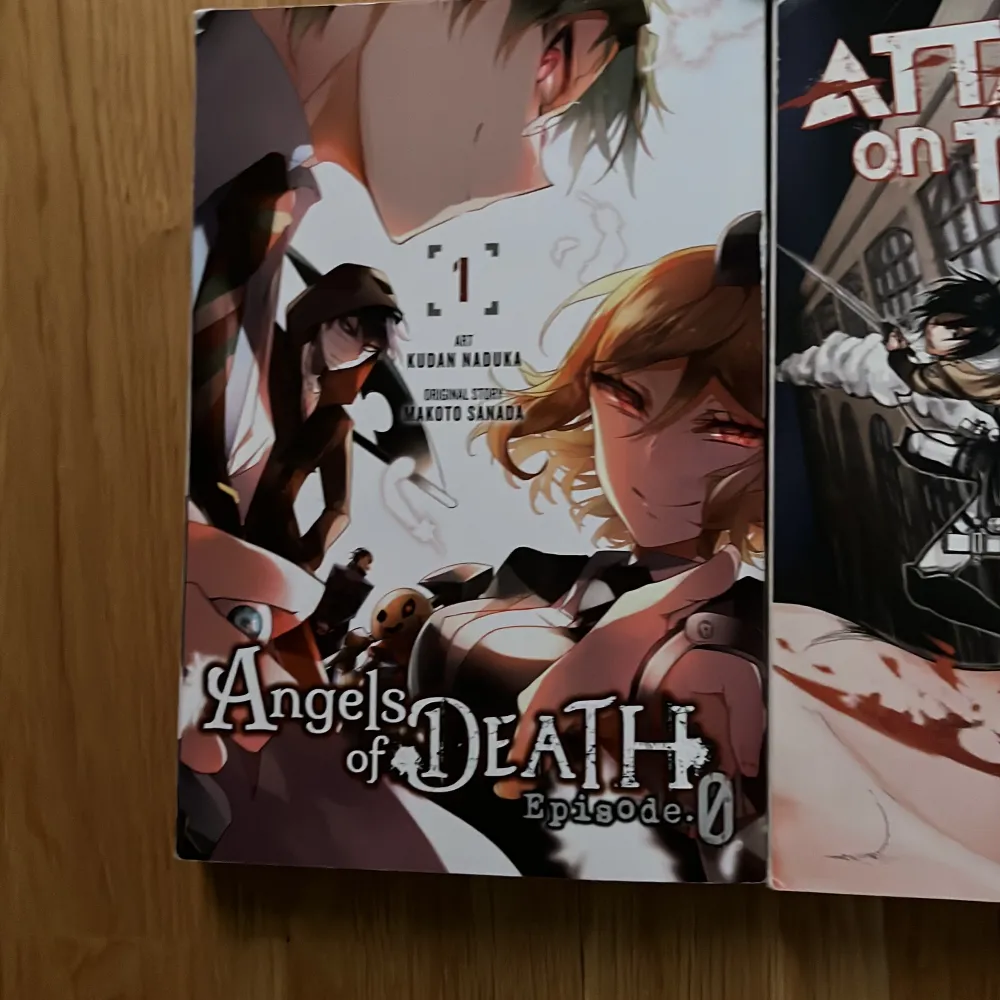 Säljer dessa manga böcker, alla är på engelska! 100kr st, förutom för Angels of Death -  70kr, samt Bakemonogatari - 70kr ! Alla böcker är i helt nyskick. Alla priser är exkl frakt, tror frakten kommer bli ung. 40kr. Kan även mötas upp i stockholm. Övrigt.