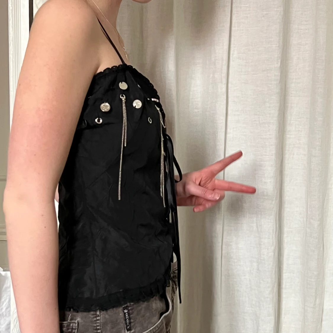 y2k korsett topp - 90