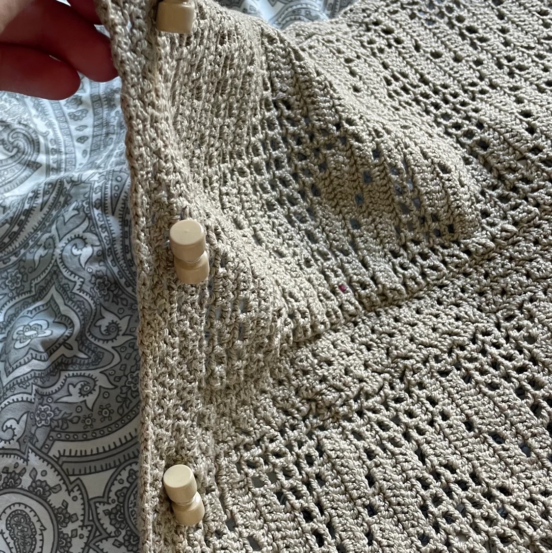 Stickad kofta/topp  - 91