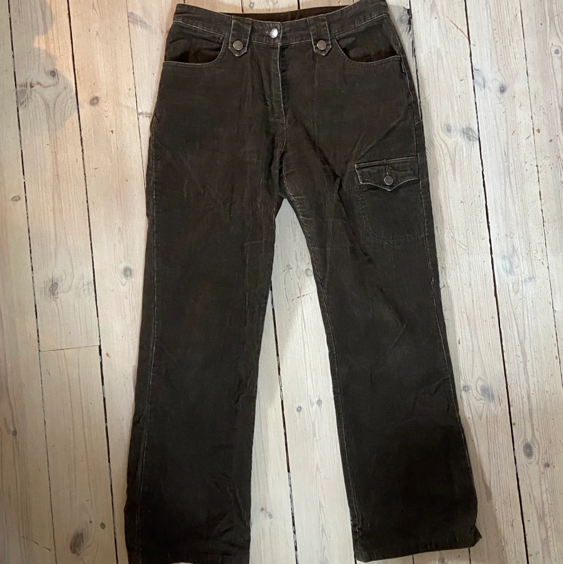 Bruna Manchesterbyxor - 90