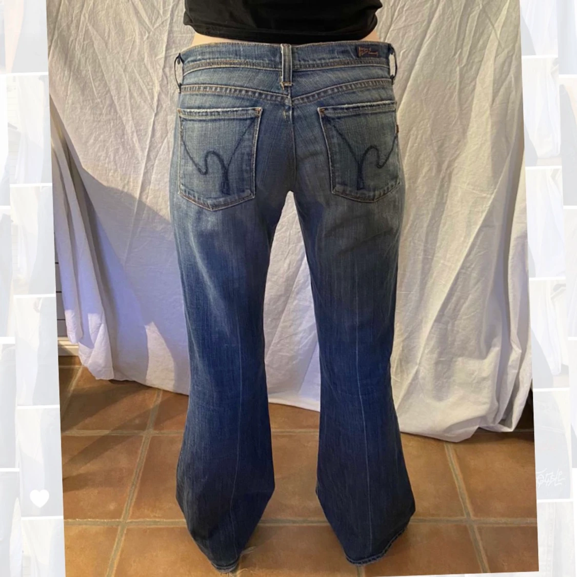 Lowwaist bootcut/loose jeans  - 91