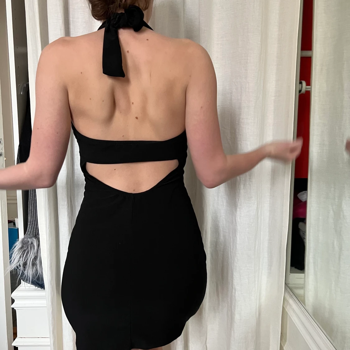 y2k svart klänning - 90