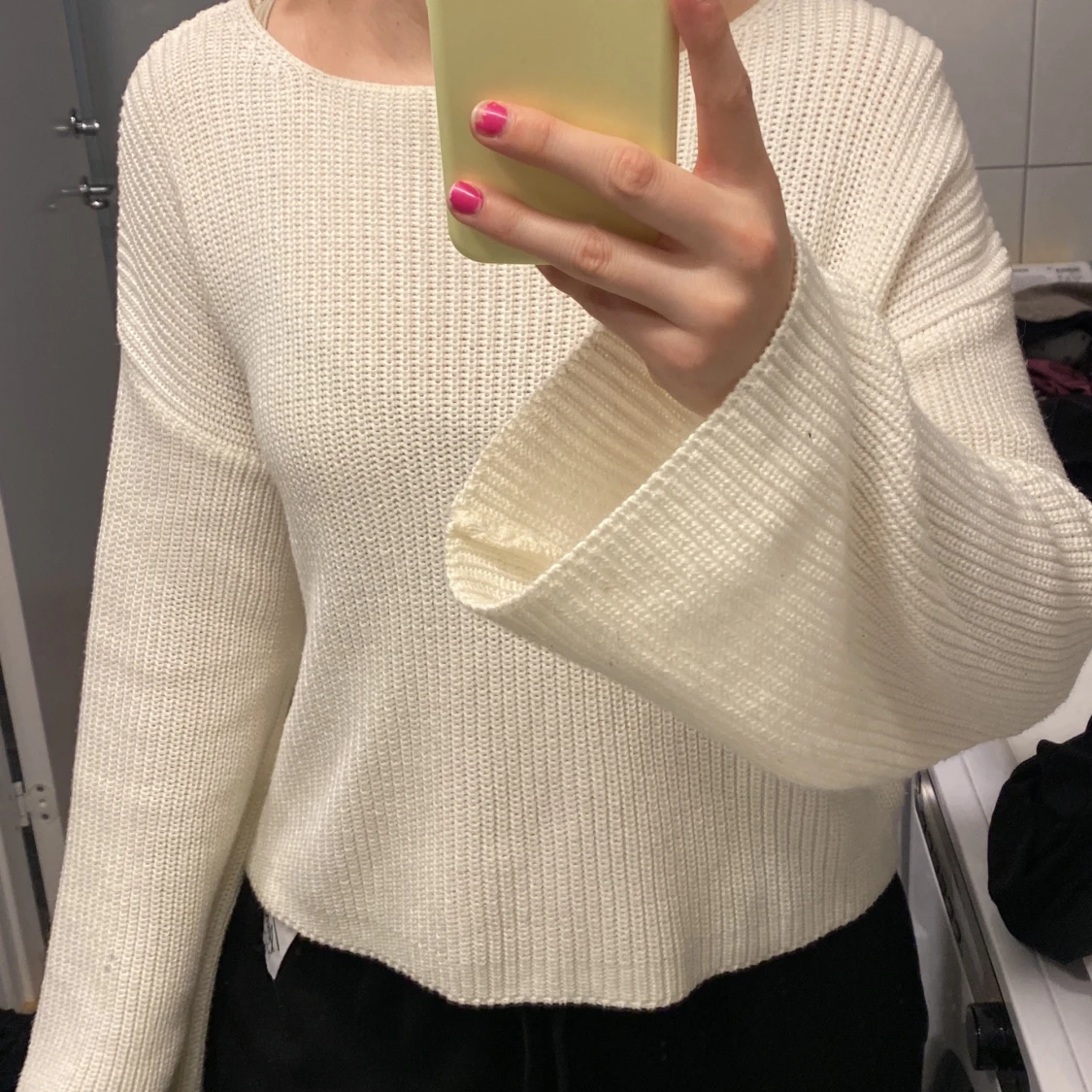 NA-KD stickad vit  - 90