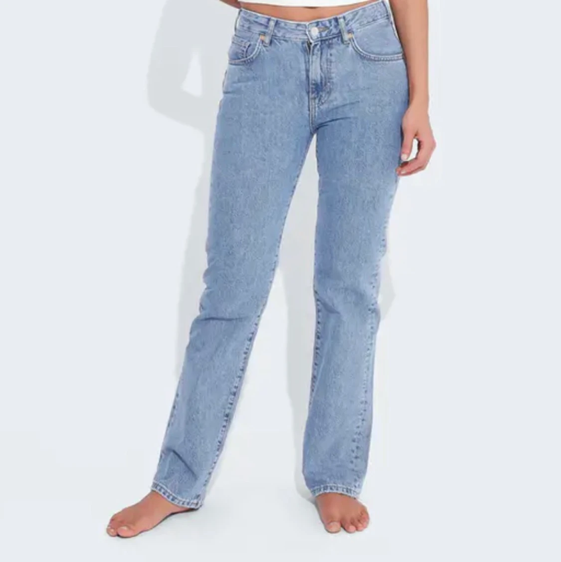 Långa lågmidjade jeans - 90