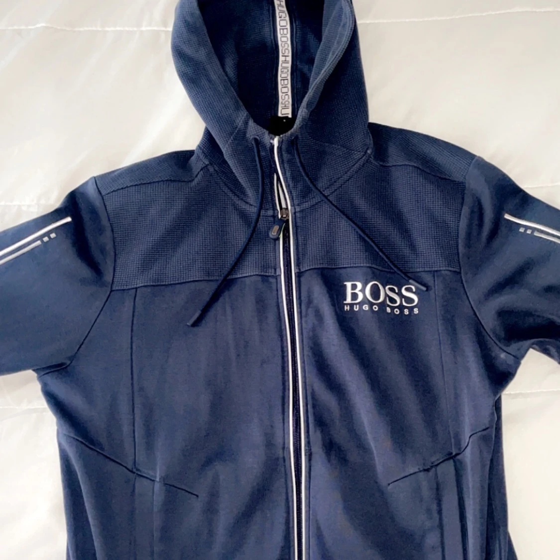 Hugo Boss Marinblå Kofta Storlek S