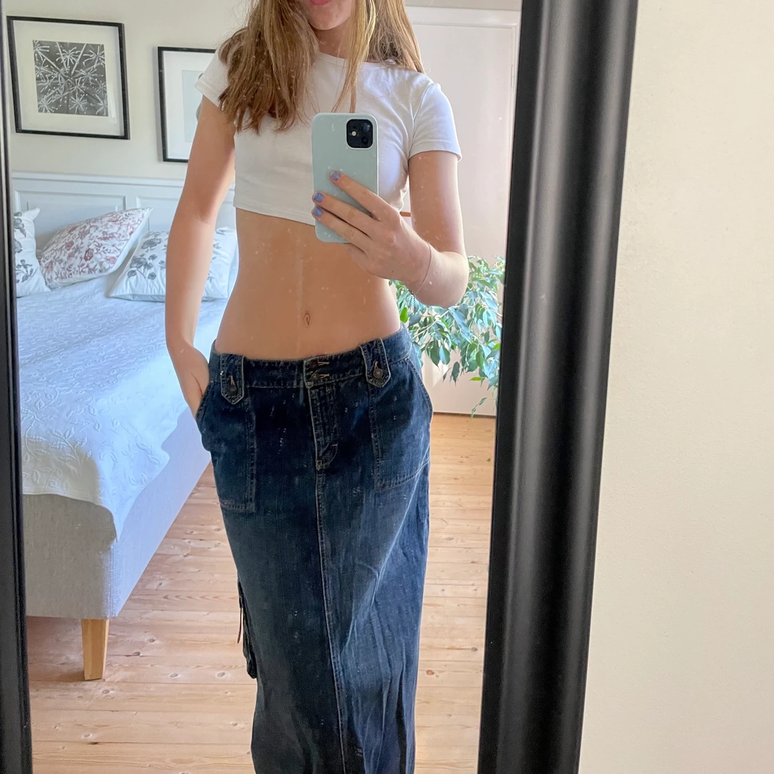 Lång jeanskjol - 90