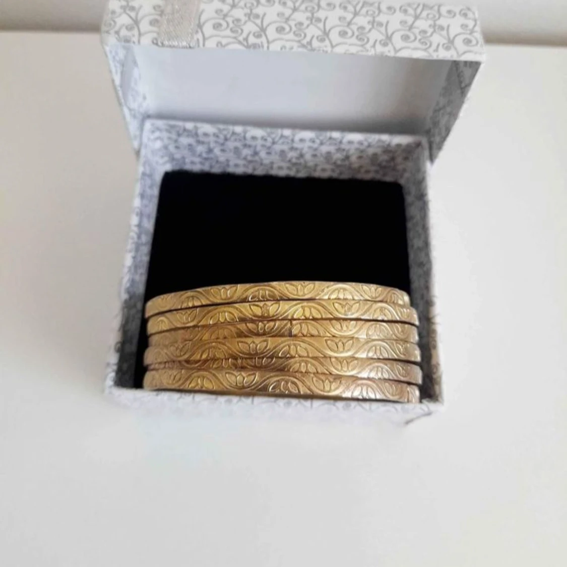14k guldpläterad armband 6 st