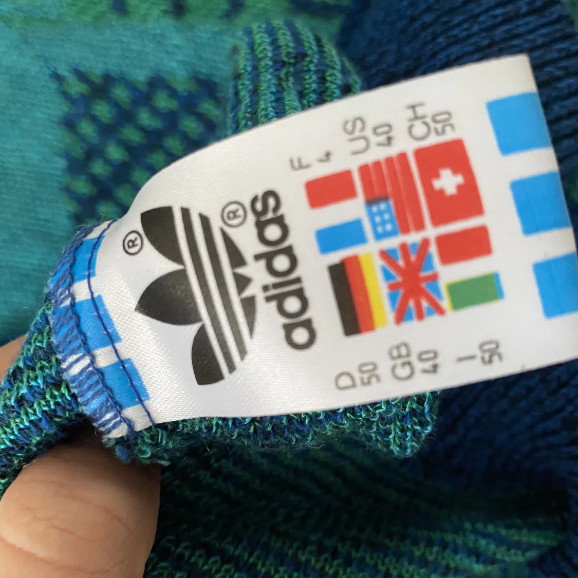 VINTAGE ADIDAS STICKAD TRÖJA 80-tal - 91