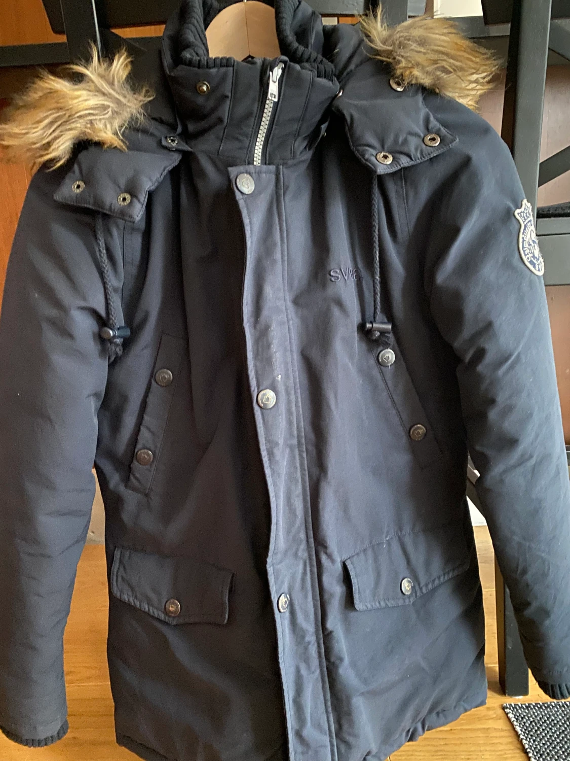 Svea Vinter jacka med pälskrage 