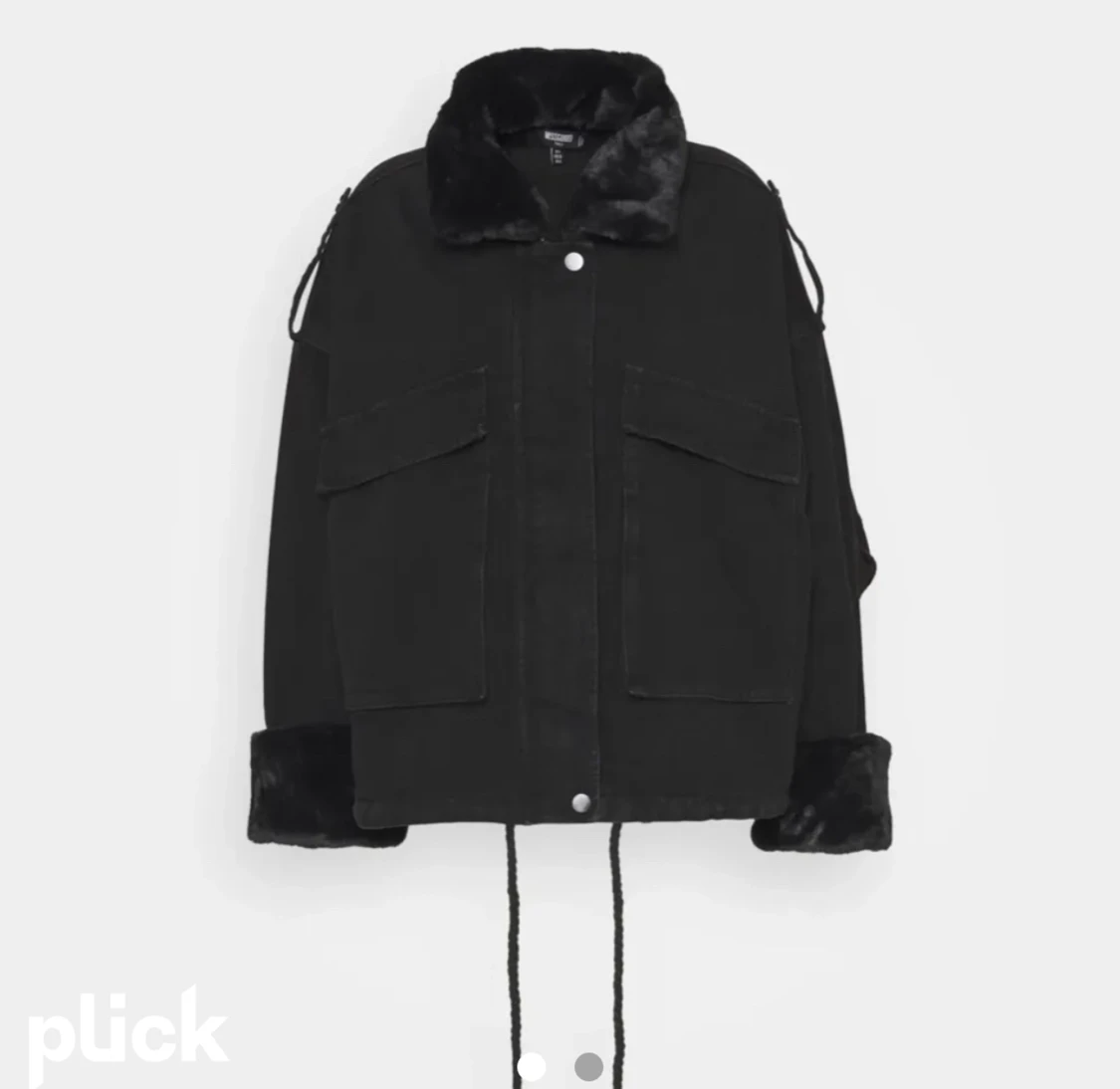 Jeansjacka med päls 