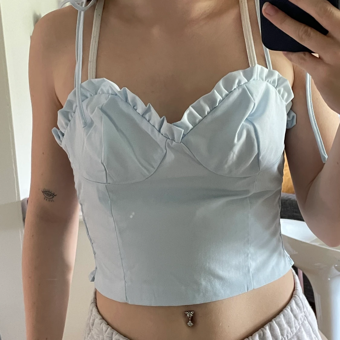 Ljusblå topp från Shein