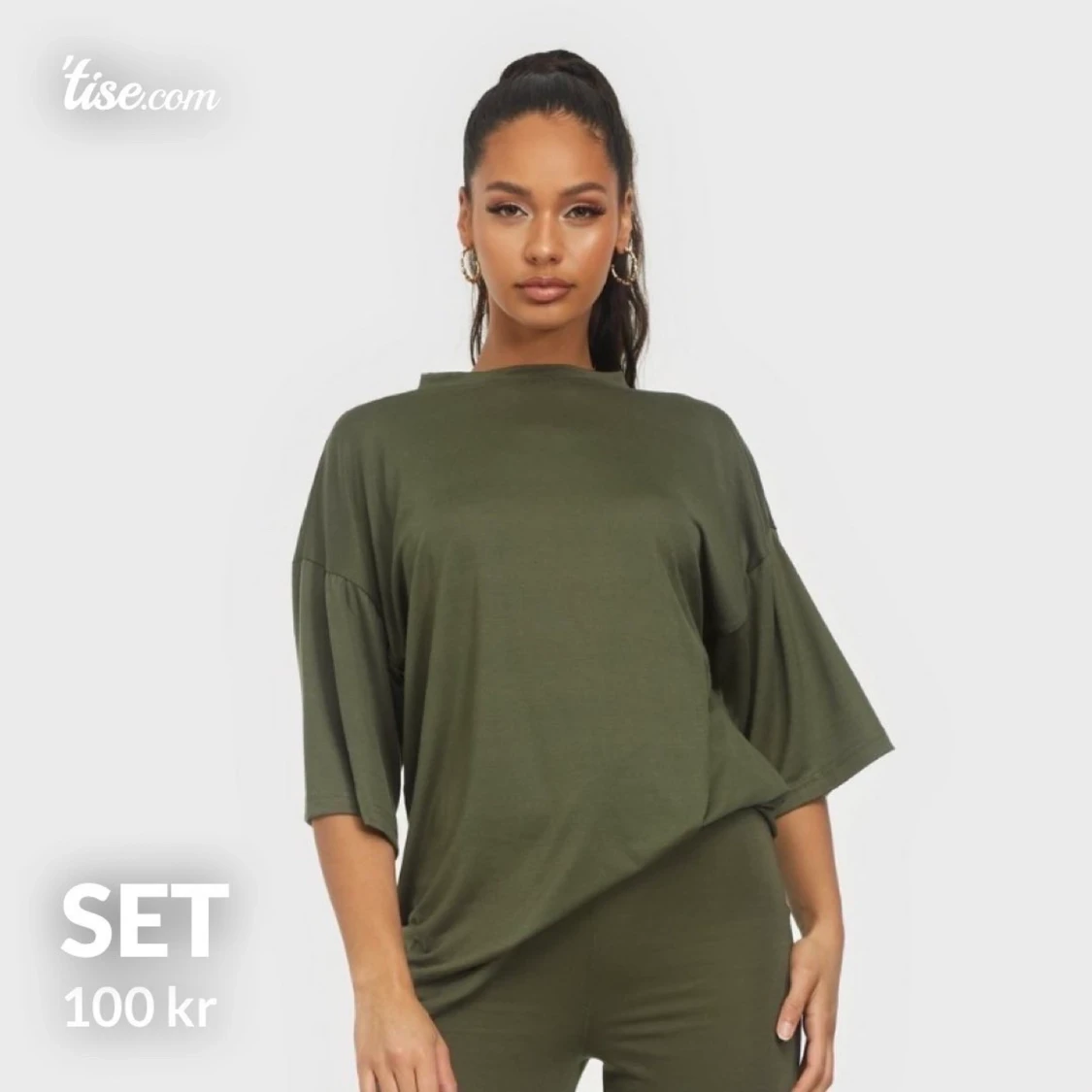 Nelly set Khaki färgat