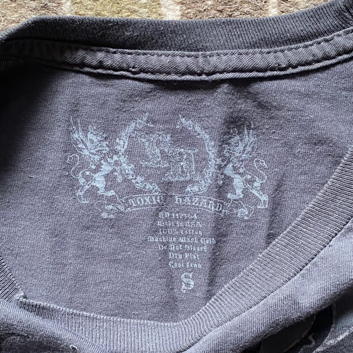 Grå topp med tryck - 90