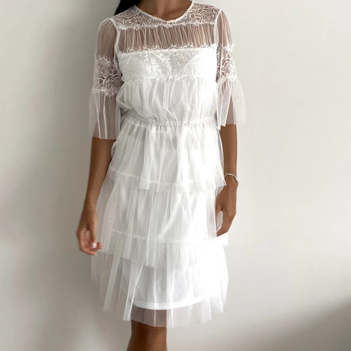 Vit klänning/ student 