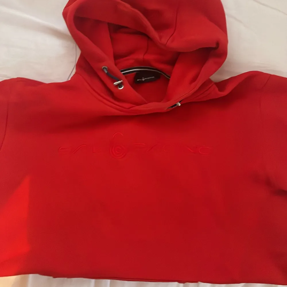 Röd sail racing hoodie, väldigt fint skick  Färg röd  Storlek L Nypris 1200. Hoodies.