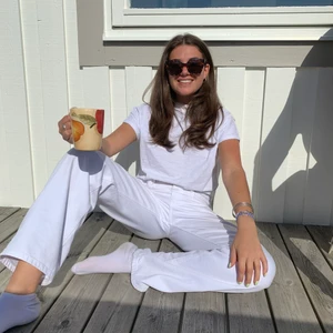 Vita Wide leg jeans från Zara - Använda men i gott skick. 