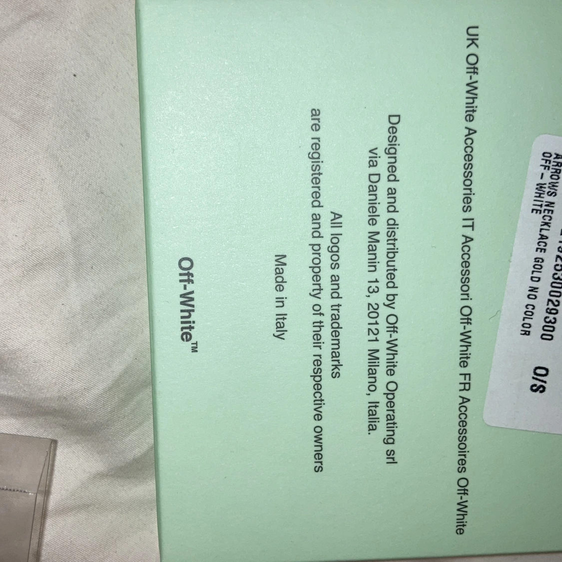 OFF-WHITE HALSBAND - 91